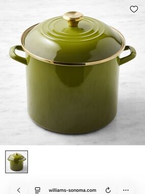BRAND NEW IN BOX Le Creuset Enameled-Steel Stockpot with Stainless-Steel Knob